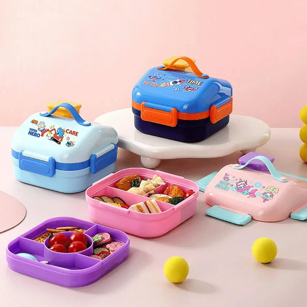 HongXing Hot Lunch Box for Kids,Lunch Box With Spoon And Bow 1