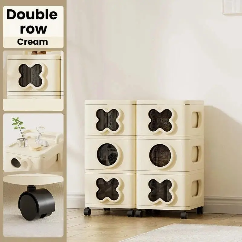 HongXing Plastic Storage Cabinet,XO Double-Row Organizer Cabinet 1