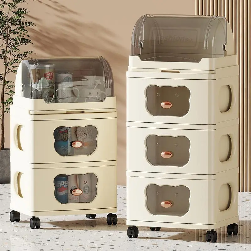 HongXing Plastic Drawer Storage Cabinets,Little Bear Cartoon Storage Cabinet 1