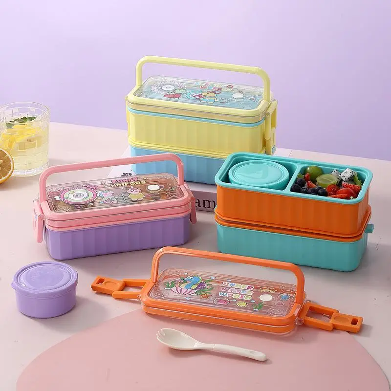 HongXing Stainless Lunch Containers ，Double-layer lunch box 1