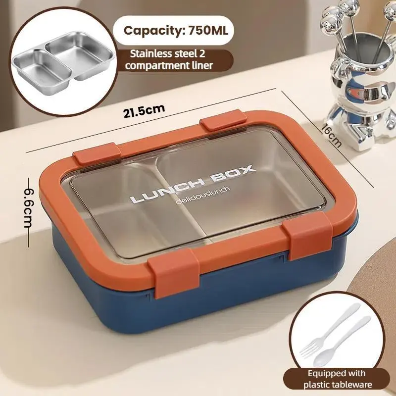 HongXing Stainless Steel Lunch Box For Kids,Transparent Stainless Steel Food Container 1