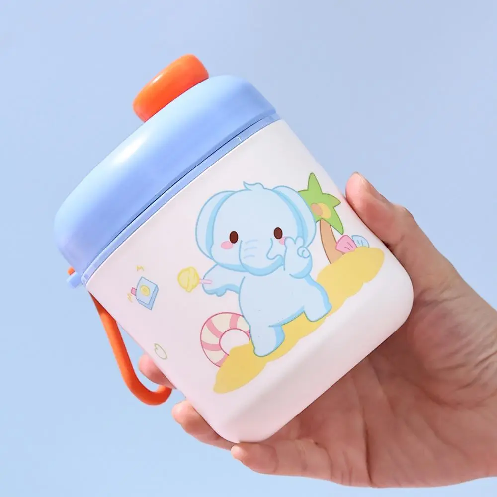 Title: HongXing Cute Stainless Steel Mixing Cup | 530ml Insulated Travel Bottle with Stirrer 1