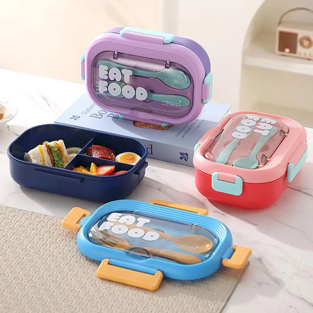 HongXing Simple 3-Compartment Lunch Box & Bottle Set | All-in-One Meal Carry Solution 1