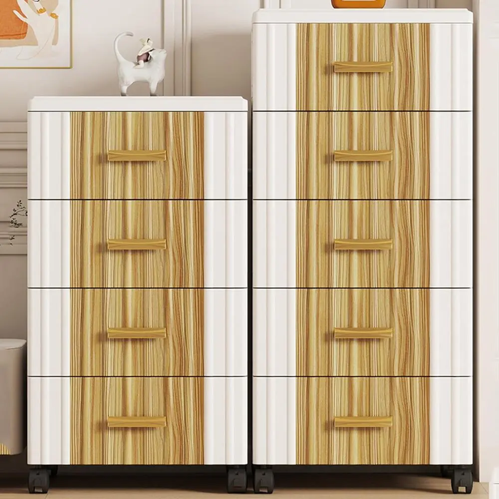 HongXing Wood-Grain Modular Storage Cabinet | Multi-Use Bedside Organizer System 1