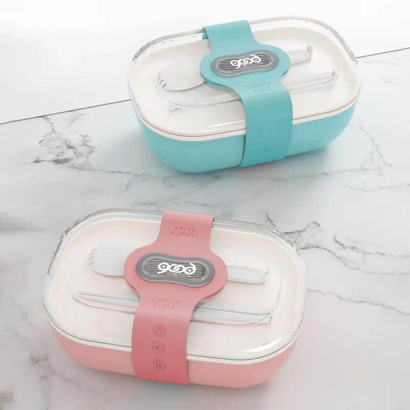 HongXing Double-Layer Handle Lunch Box Series | PP & 304 Stainless Steel Options 1