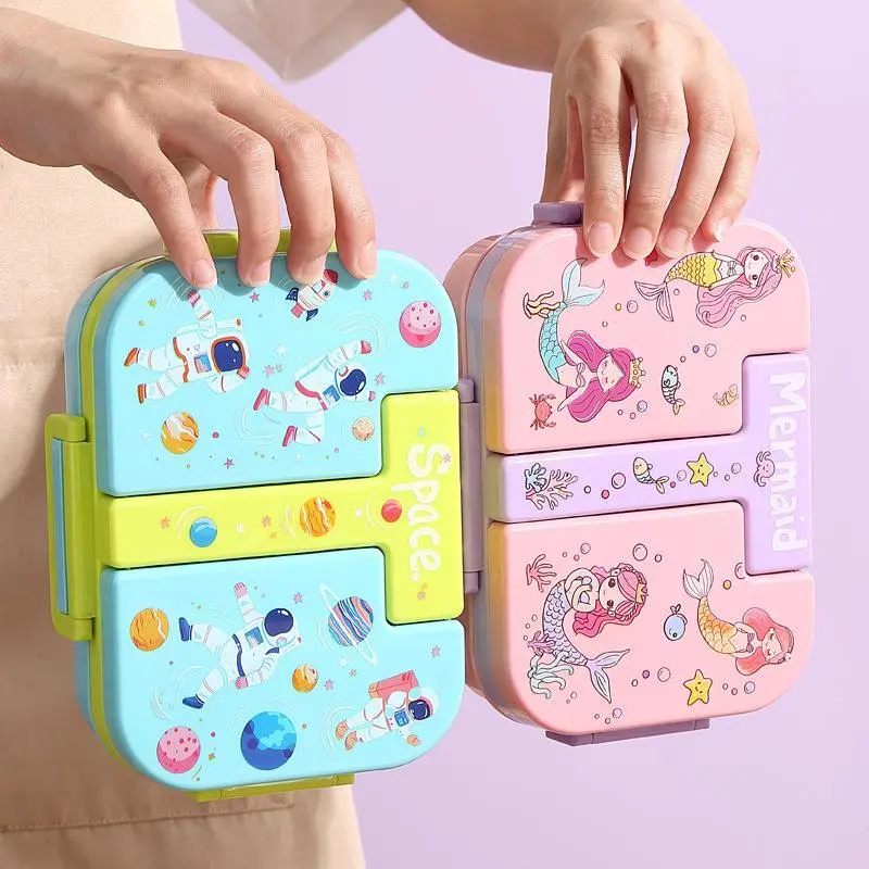 Independent-Seal Kids' Stainless Steel Lunch Box 2/3 Compartments | Plastic Lunch Box Factory - HongXing 1