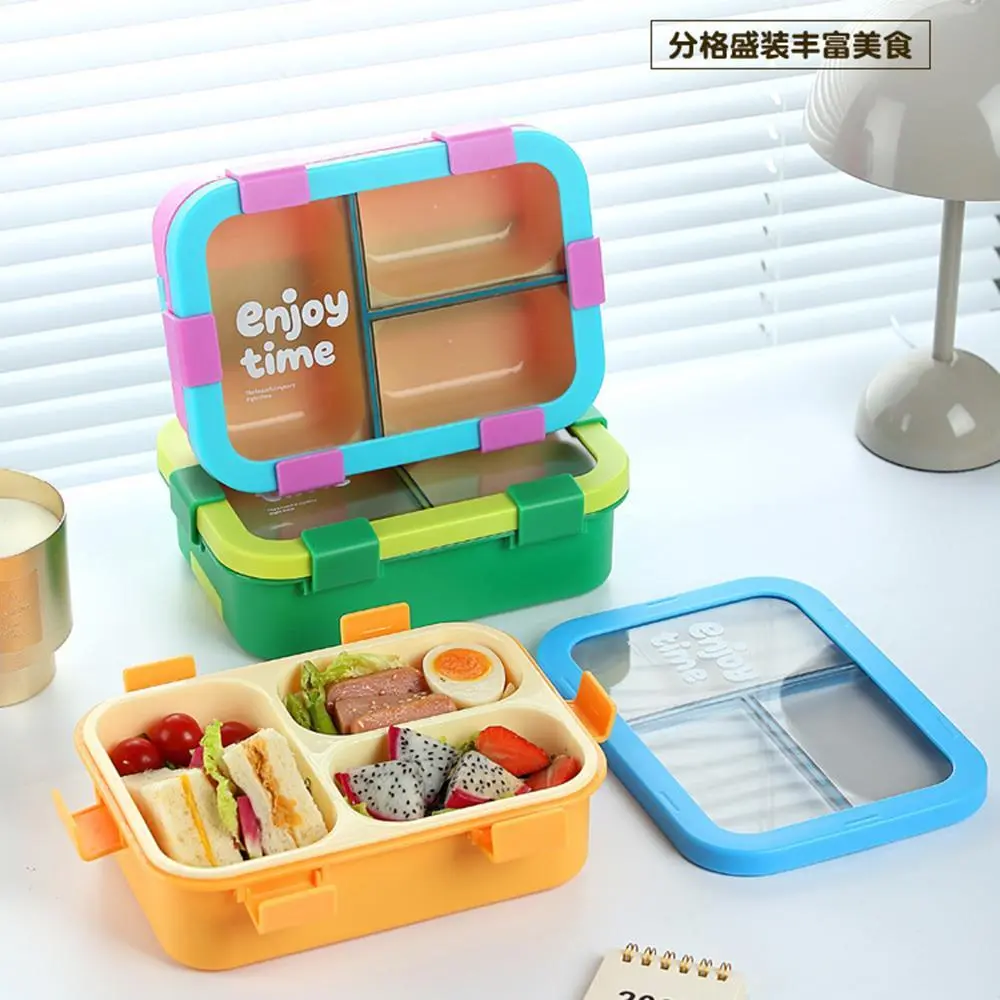 Transparent 3-Compartment Sealed Lunch Box | Plastic Lunch Box Factory - HongXing 1