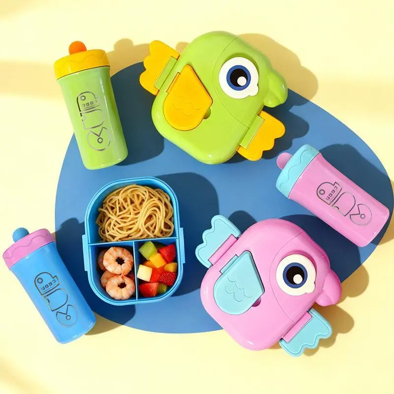 Cartoon Bird Kids Meal Set | Plastic Lunch Box Factory - HongXing 1