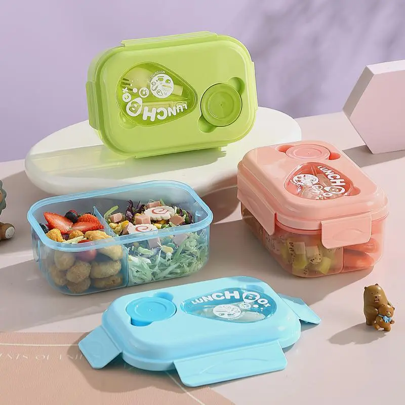 Drip-Design 3-Compartment Lunch Box | Plastic Lunch Box Factory - HongXing 1