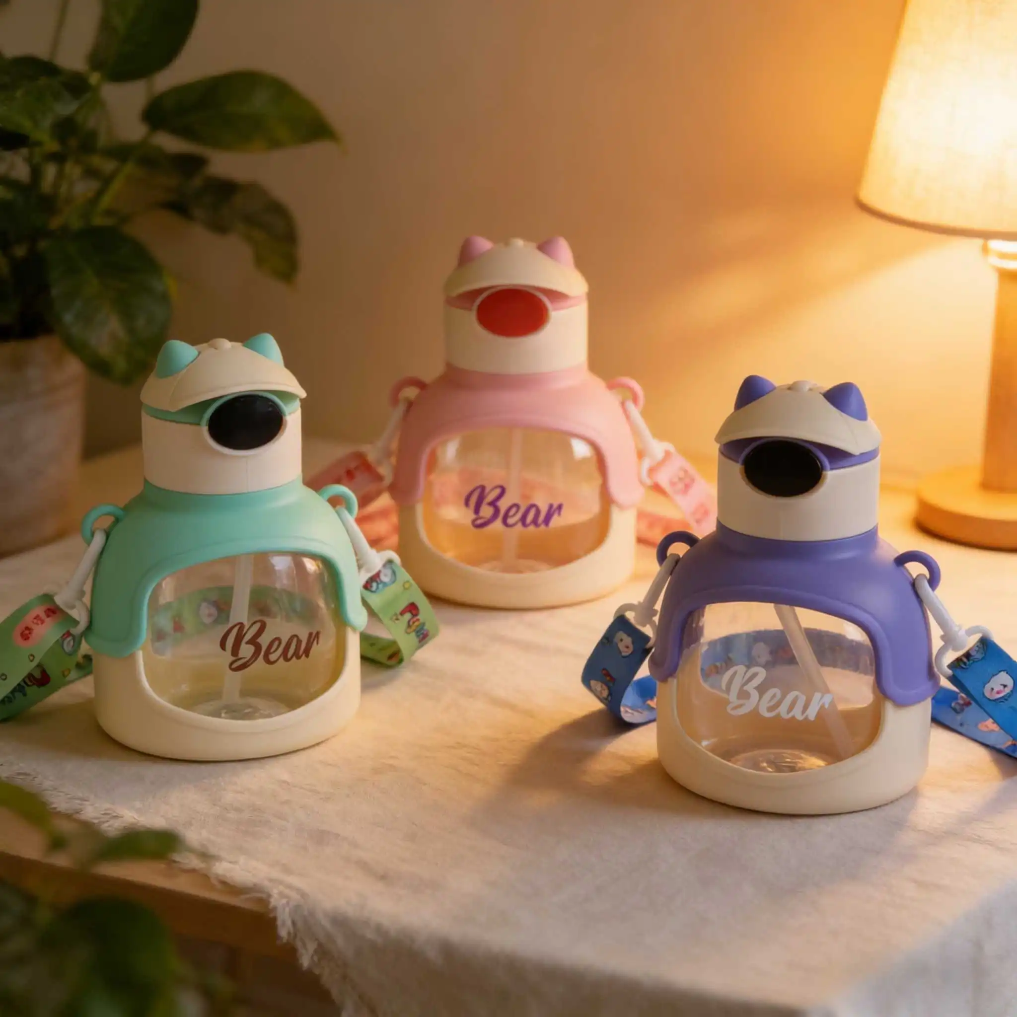 Cute Bear Water Bottle | Plastic Kids Bottle Factory - HongXing 1