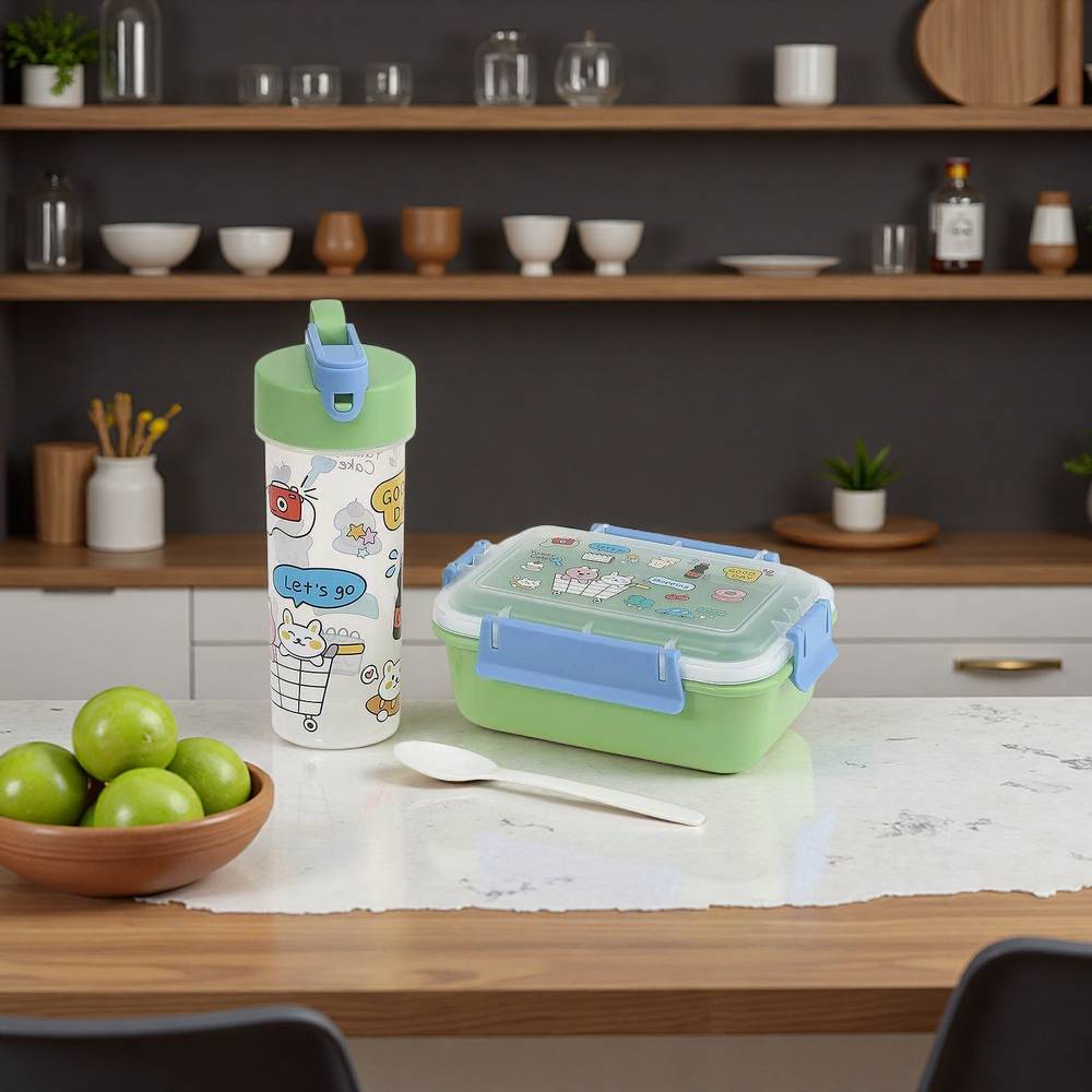 HongXing Microwave Safe Lunch Box Containers, Kids' Fun Large Capacity Lunch Box Set 1