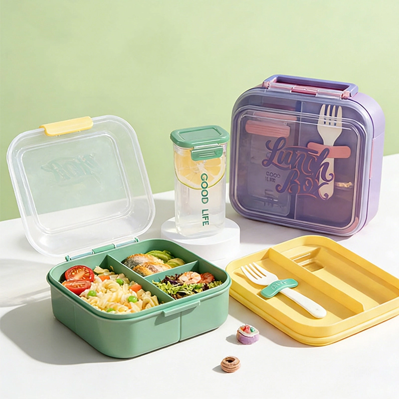 Hongxing Japanese Bento Lunch Box, Kids' Portable Compartment Lunch Box Set 1