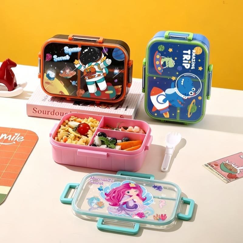 Portable Cartoon Lunch Box with Compartments — Cute & On-the-Go 1