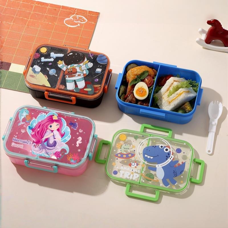 Portable Cartoon Lunch Box with Compartments — Cute & On-the-Go 2