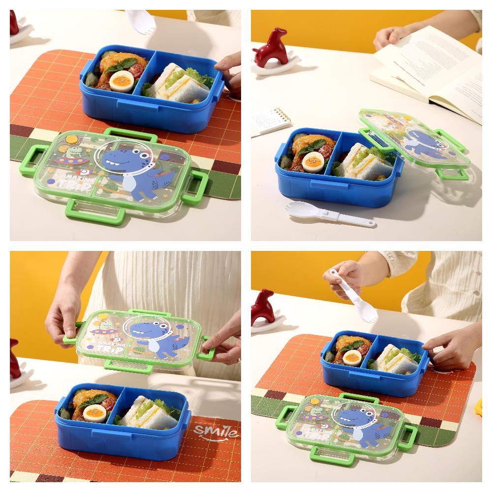Portable Cartoon Lunch Box with Compartments — Cute & On-the-Go 4