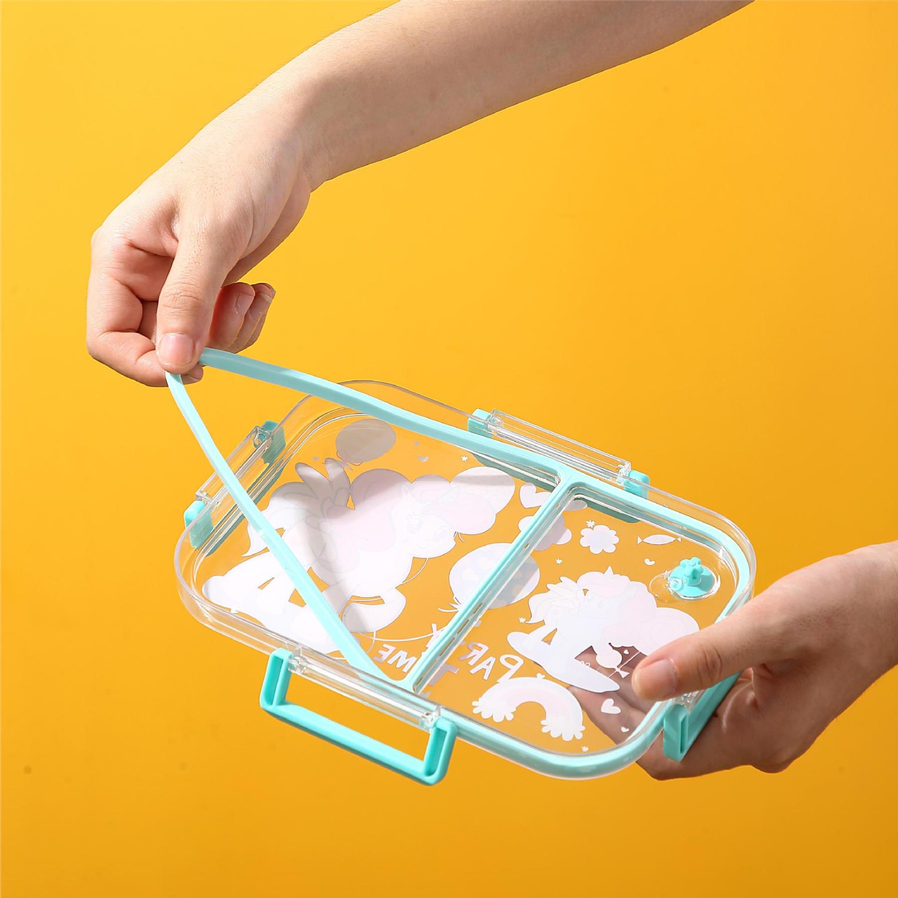 Portable Cartoon Lunch Box with Compartments — Cute & On-the-Go 6