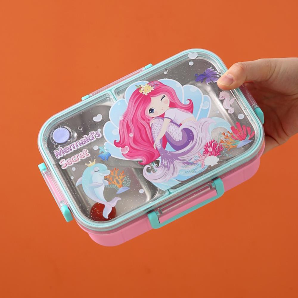 Portable Cartoon Lunch Box with Compartments — Cute & On-the-Go 7