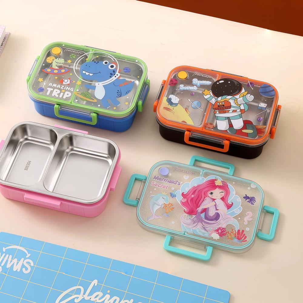Portable Cartoon Lunch Box with Compartments — Cute & On-the-Go 3