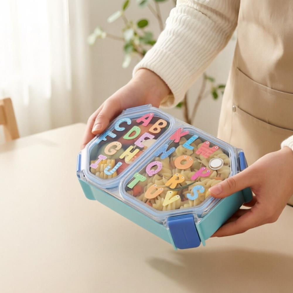 Cartoon Pattern Portable 304 Stainless Steel Lunch Box with Handle 5