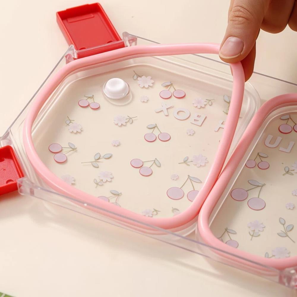 Cartoon Pattern Portable 304 Stainless Steel Lunch Box with Handle 7
