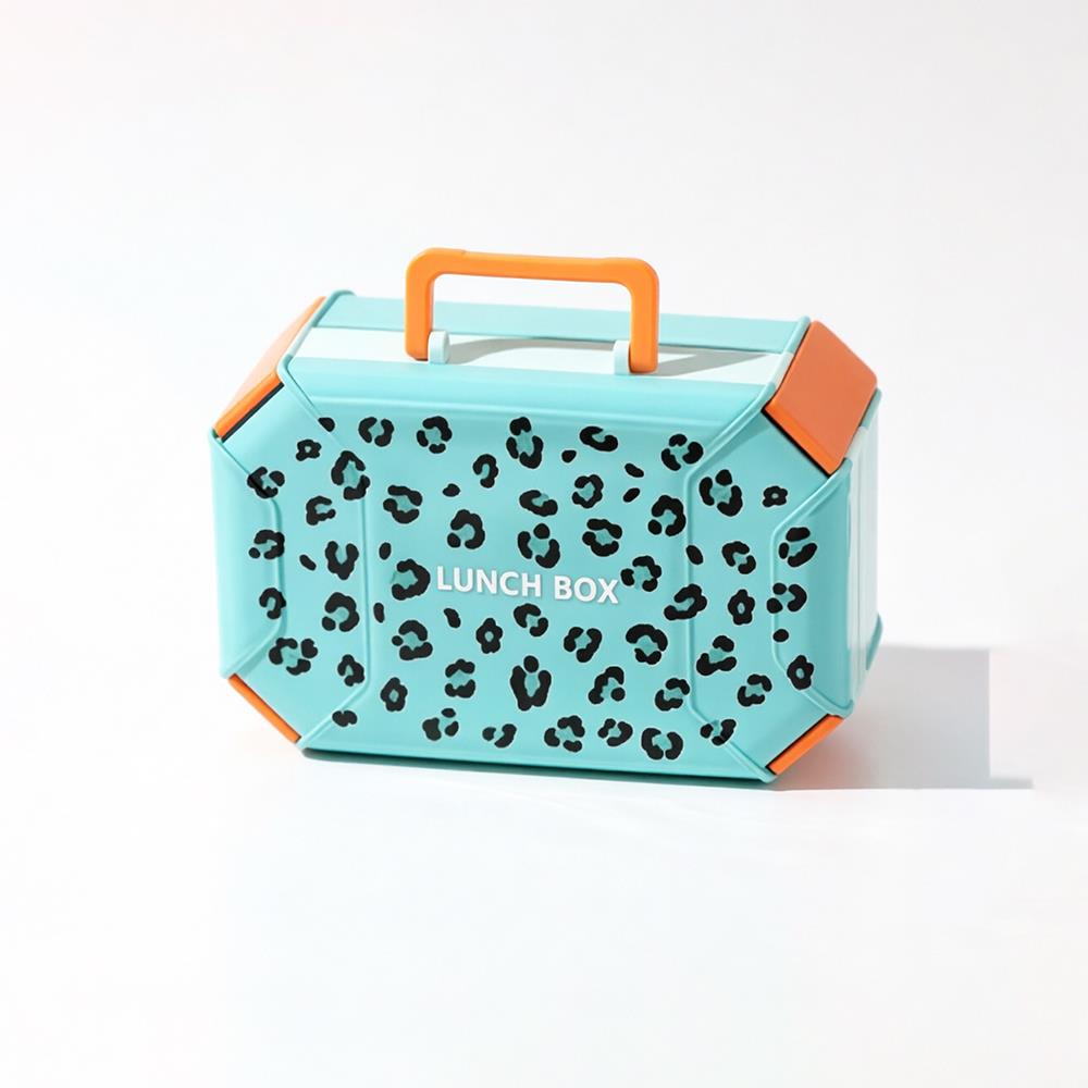 Stylish Speckle Portable Lunch Box — Double-Layer & Easy-Carry Handle 8