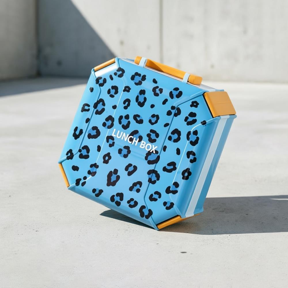 Stylish Speckle Portable Lunch Box — Double-Layer & Easy-Carry Handle 9