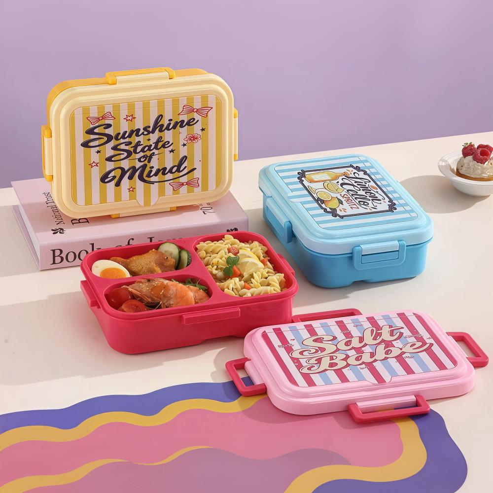 Cartoon Style Multifunctional Lunch Box with Compartments 2