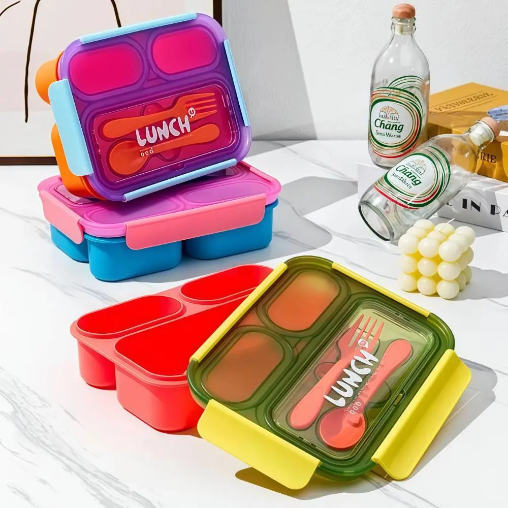 Portable 900ML 3-Compartment Lunch Box for Office & Travel 1