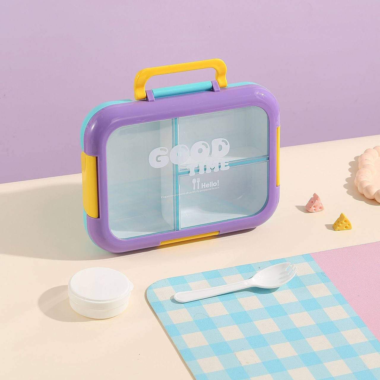 Stylish Flip-Lid Lunch Box – Perfect for Office Lunch & Meal Prep 10