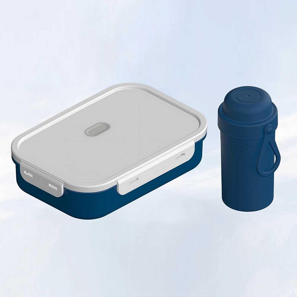 Cartoon 4-Compartment Lunch Box Water Bottle Set – Perfect for School 7