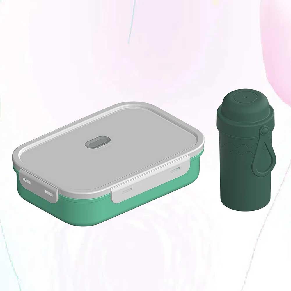 Cartoon 4-Compartment Lunch Box Water Bottle Set – Perfect for School 6