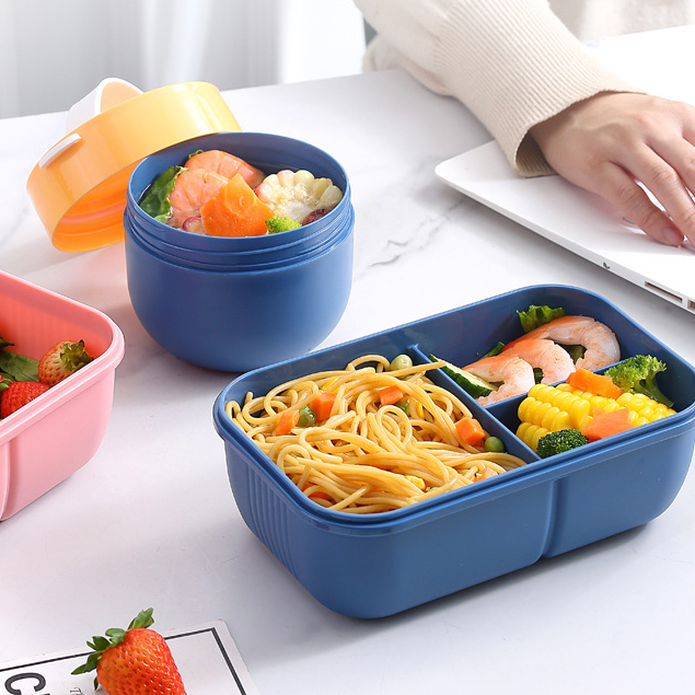 Single-Layer Lunch Box with Bottle – Great for Work & Meal Prep 5