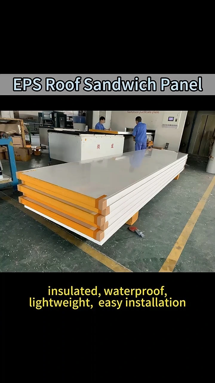 SAMZOON Z-lock ESP Sandwich Panel Manufacturer Direct Sales Fireproof Heat Insulation Prefabricated Modular House 1
