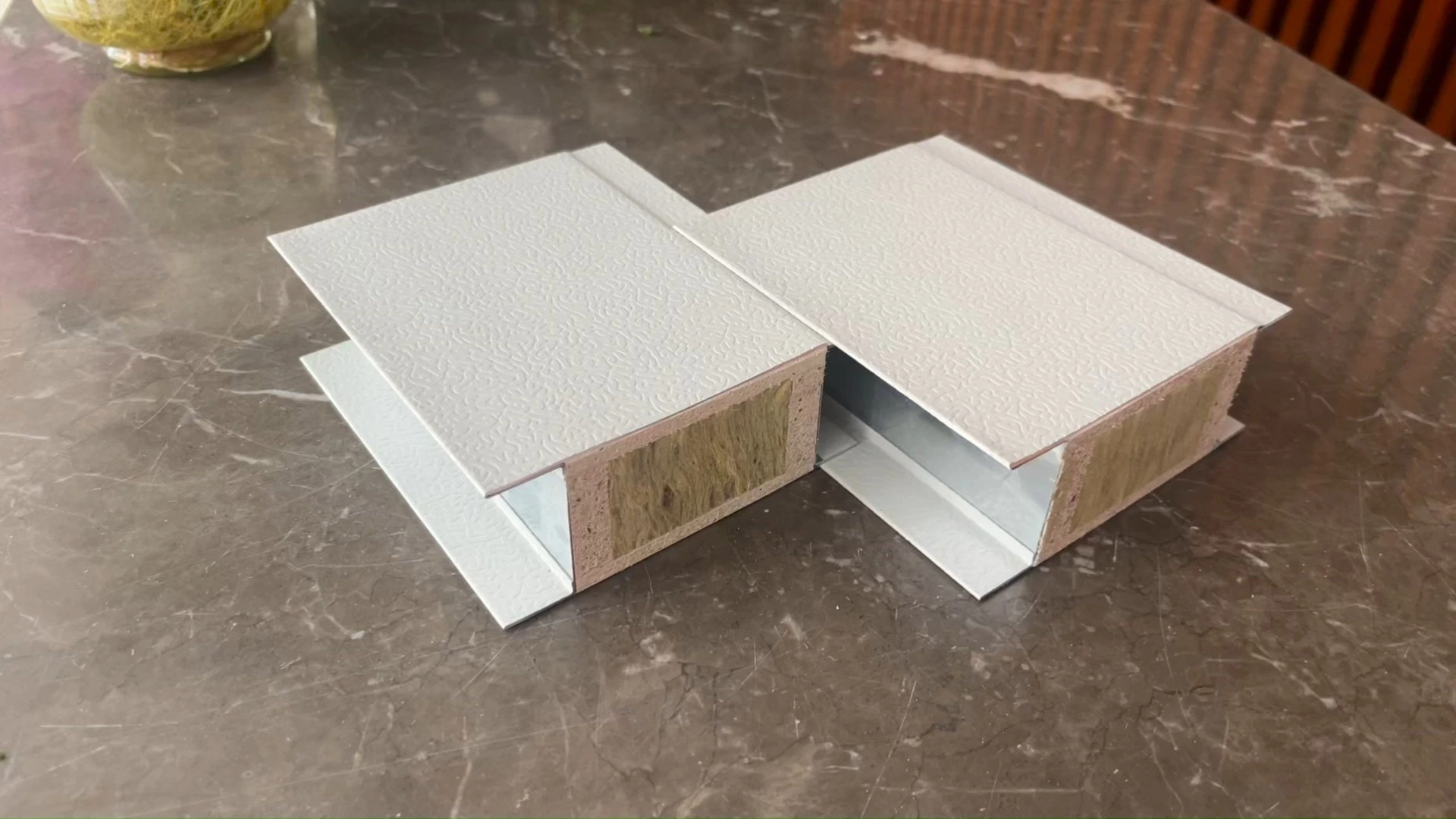 SAMZOON Orange Peel Texture MGO Rockwool Sandwich Panel 1