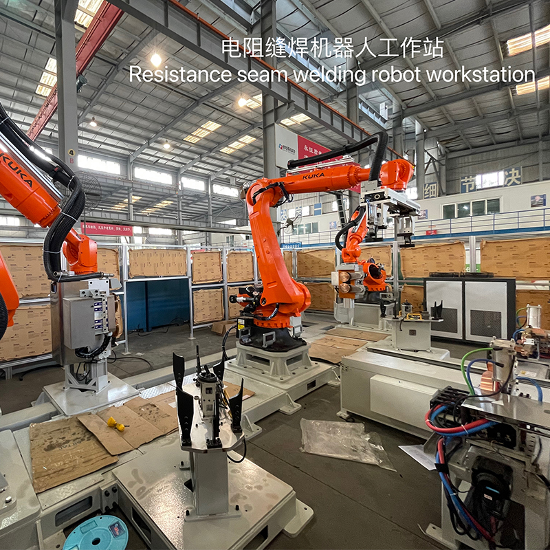 Resistance seam welding robot workstation 2