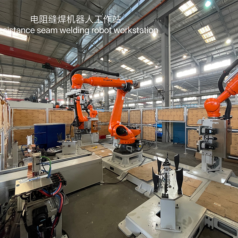 Resistance seam welding robot workstation 3