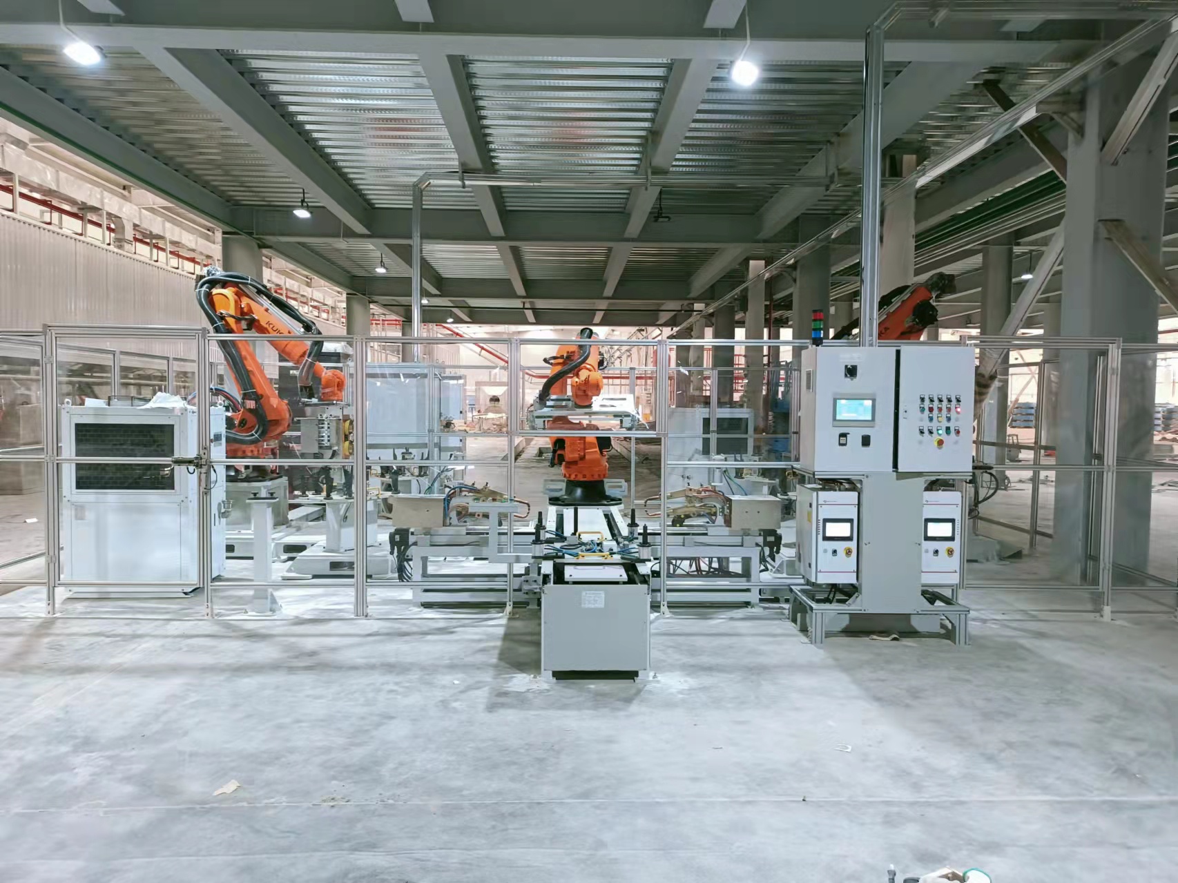 Resistance seam welding robot workstation 7