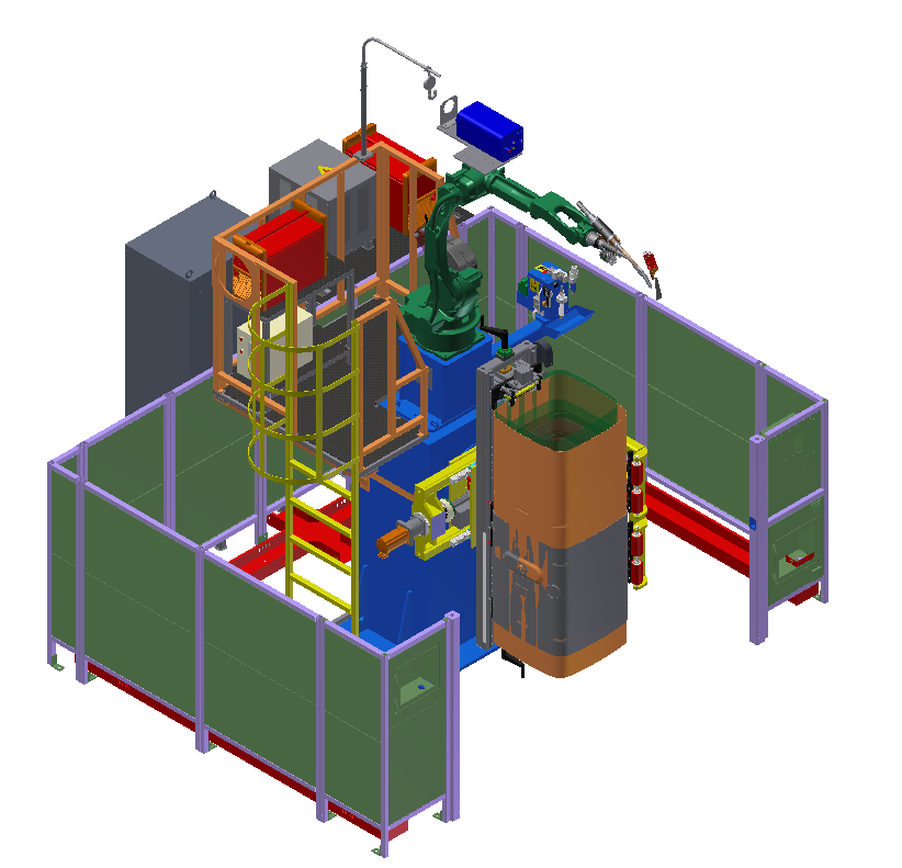 Welding equipment and production line for aluminum fuel tanks in commercial vehicles 16
