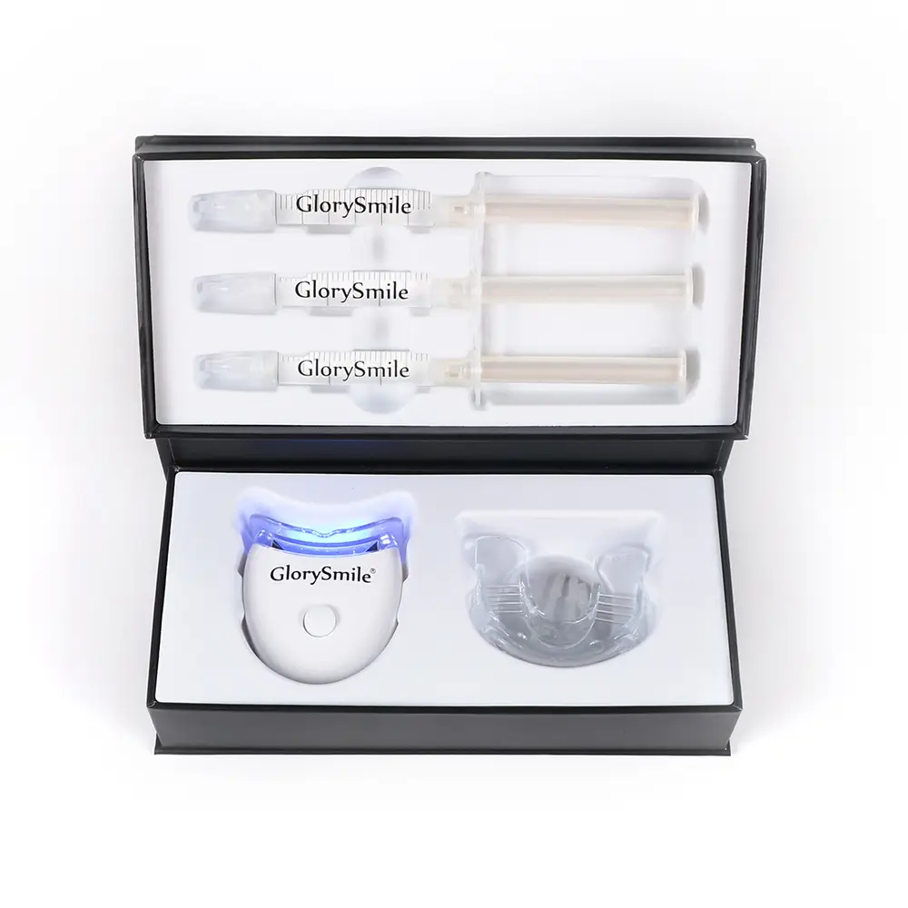 Glorysmile Oral Care PAP Gel Whiten Tooth Cold Blue Mini Led Light Teeth Whitening Device Battery Home Teeth Whitening Kit 1