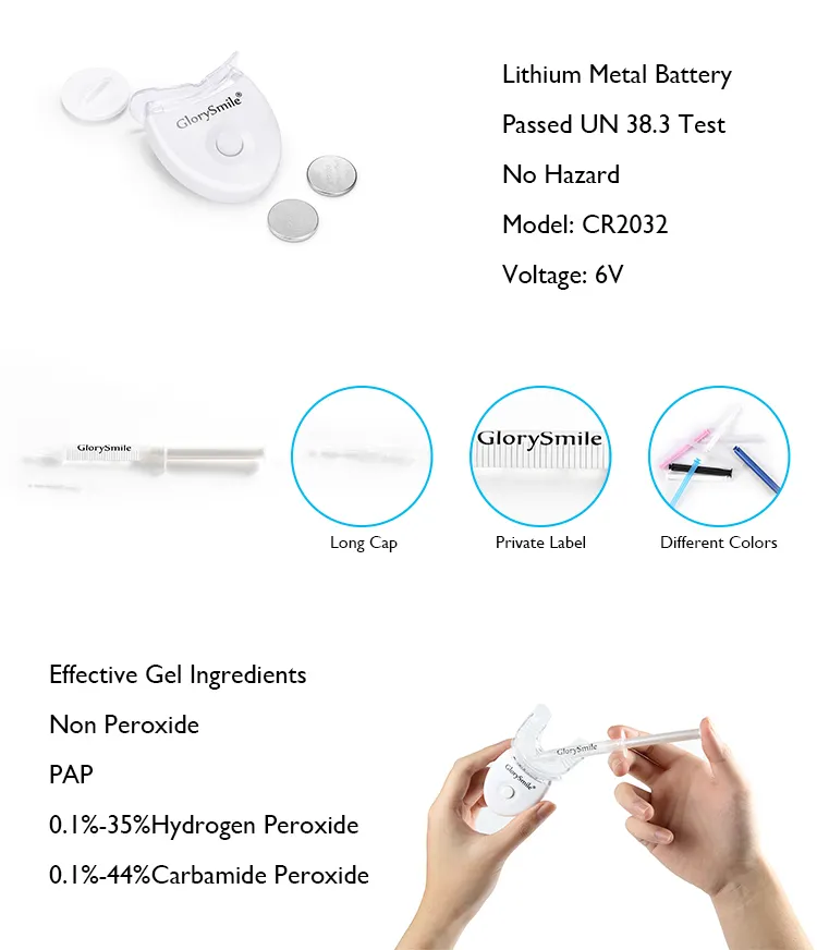 GlorySmile professional teeth whitening kit Suppliers for home usage 6