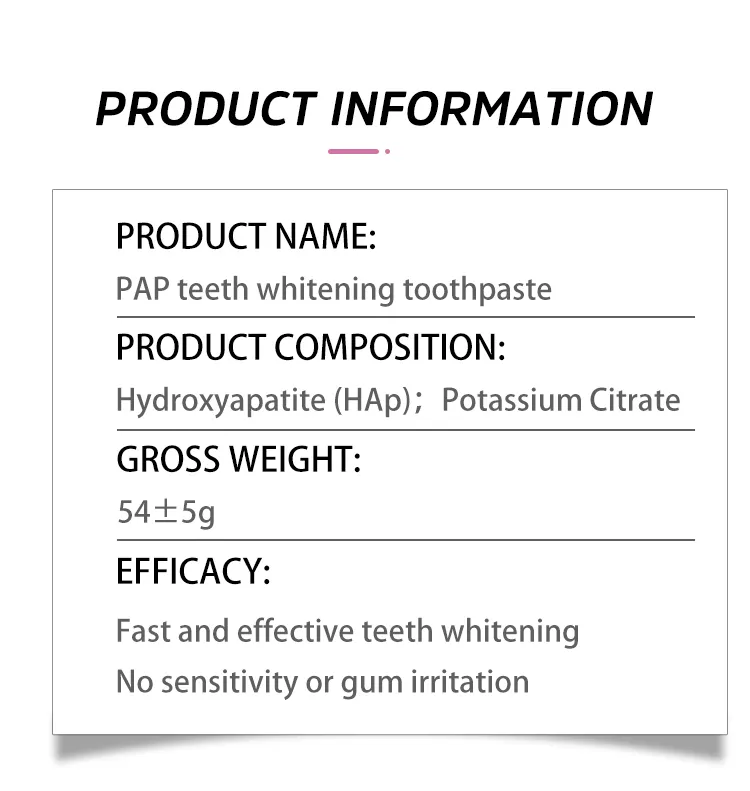 ODM high quality pap teeth whitening factory for teeth 3