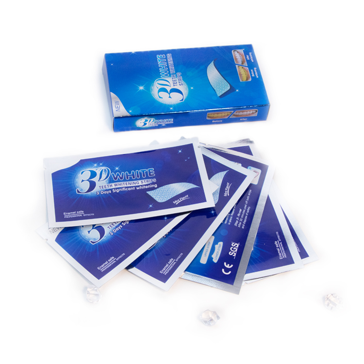 Glorysmile Teeth Whitening Strips Wholesale No Slip White Active Oxygen Peroxide Bleaching Gel Whitening Strips 4