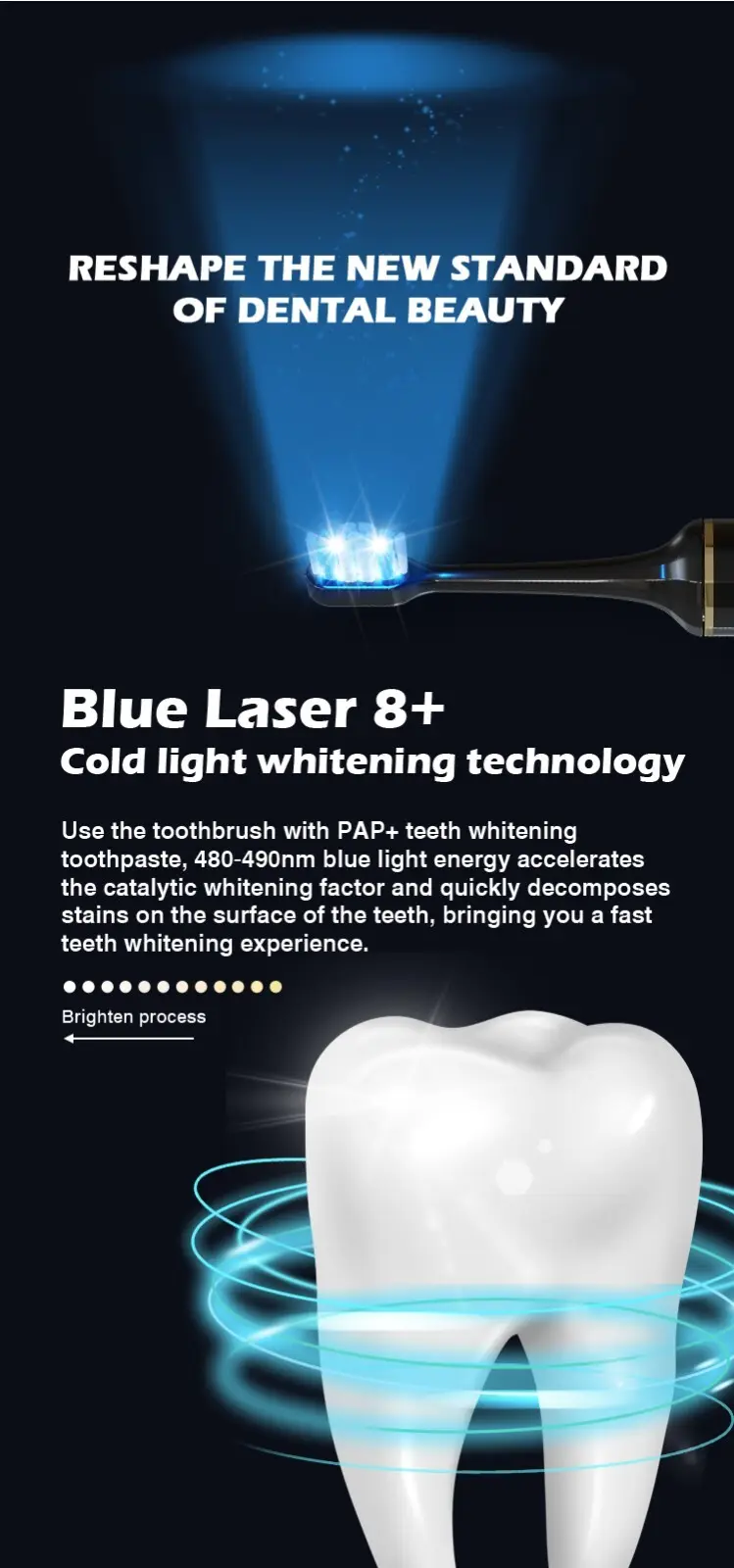 GlorySmile Bulk purchase custom automatic toothbrush company for teeth 4