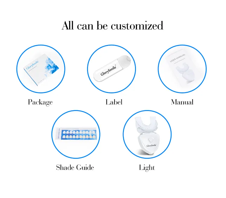 OEM best best teeth whitening kit with light 2020 wholesale for home usage 8