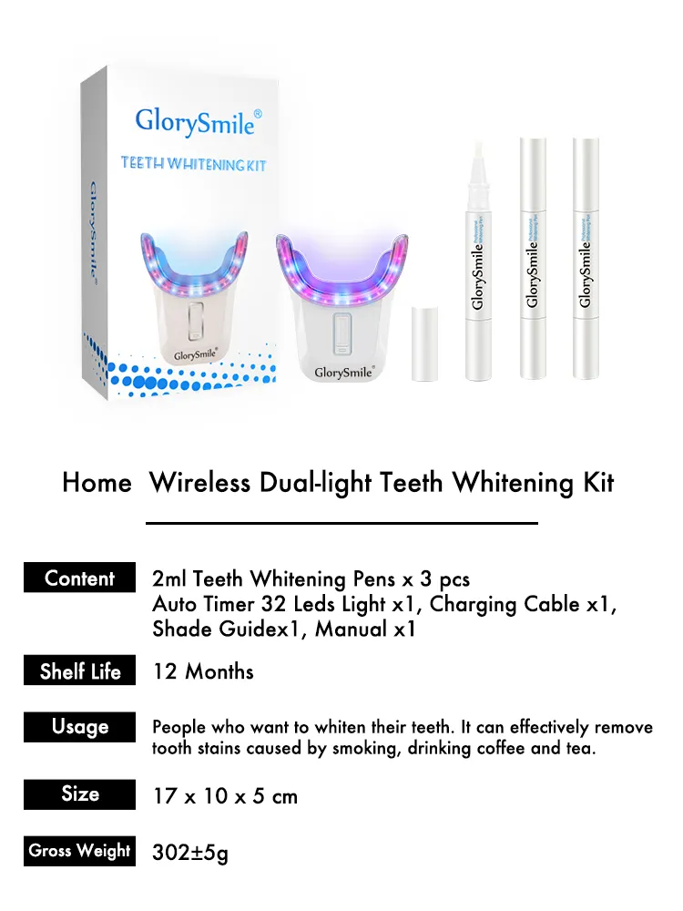 GlorySmile Bulk purchase custom best teeth whitening gel kit supplier for home usage 6