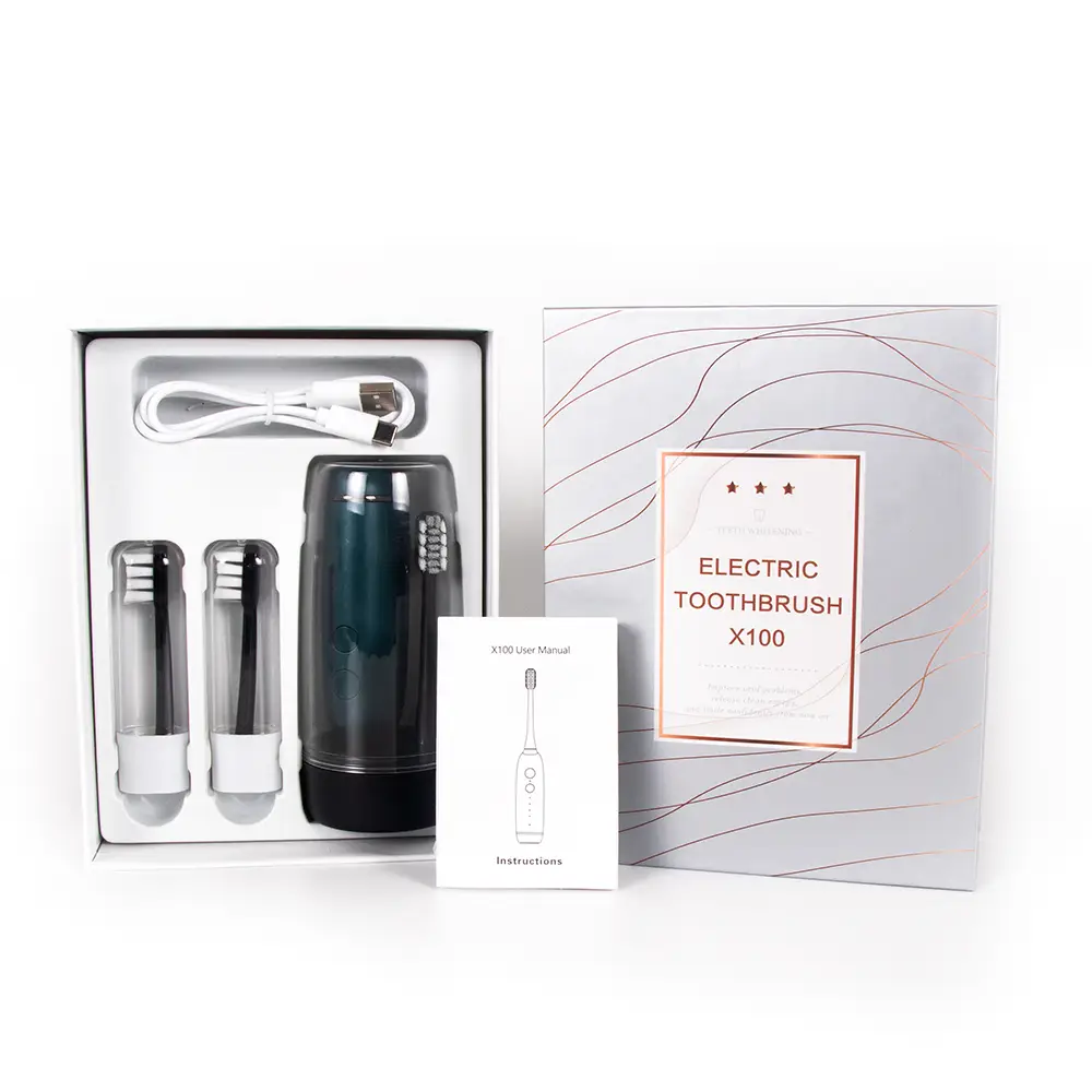 Electric Toothbrush Hot Selling Travel Waterproof Intelligent Automatic Whitening Rechargeable Customized with Water Cup 1