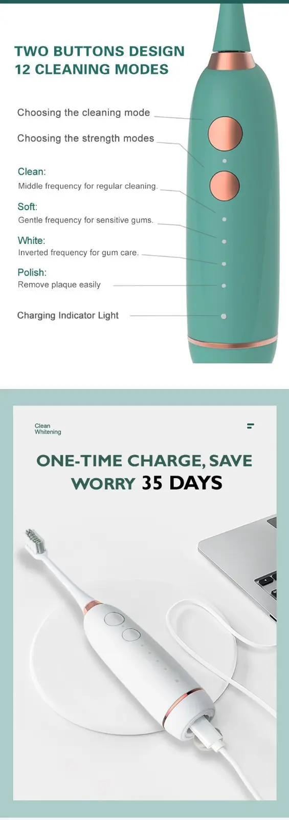GlorySmile children's electric toothbrush manufacturers for whitening teeth 4