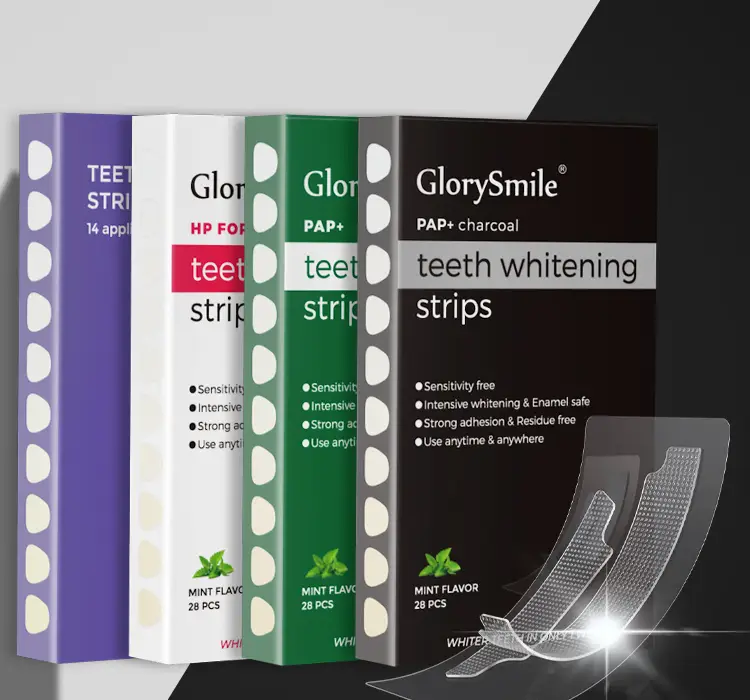 Private Logo PAP Teeth Whitening Strips Non Peroxide No Sensitive Pain 1