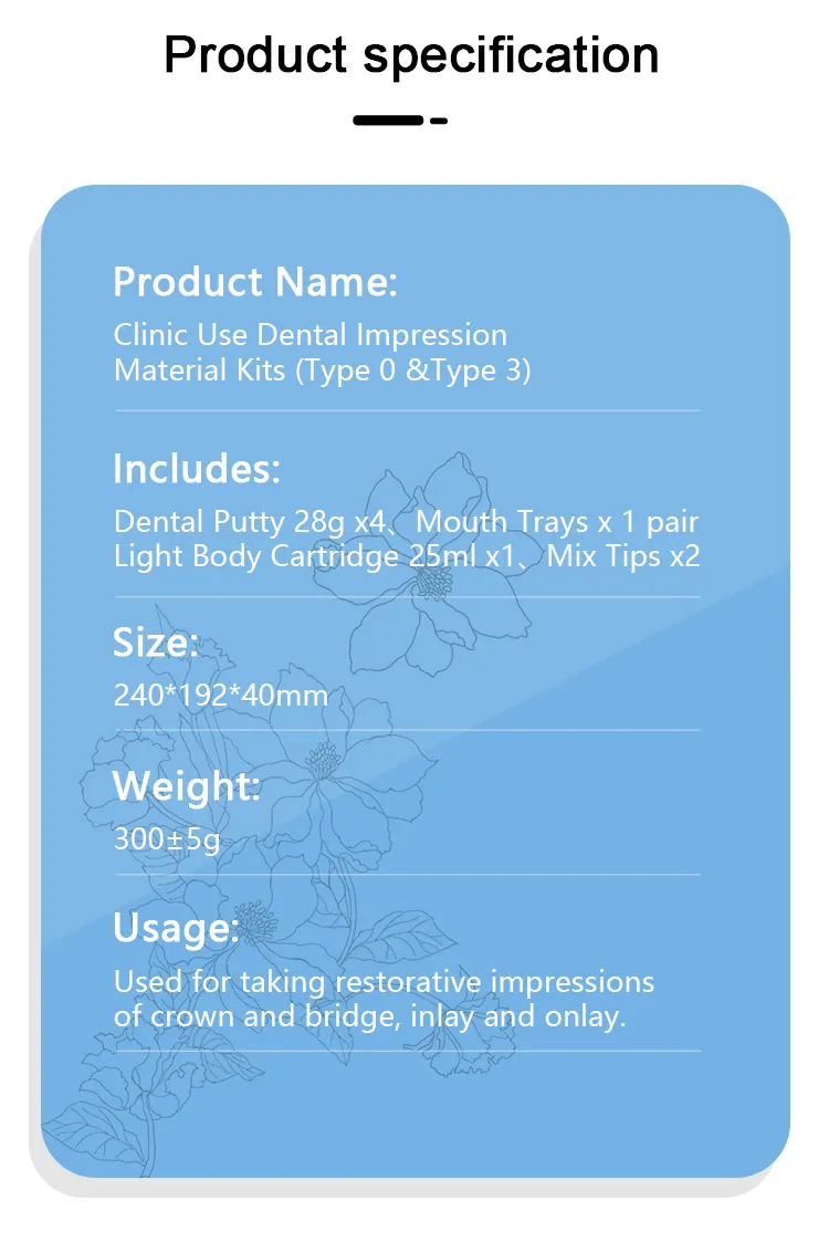 ODM high quality silicone putty impression material company for whitening teeth 4