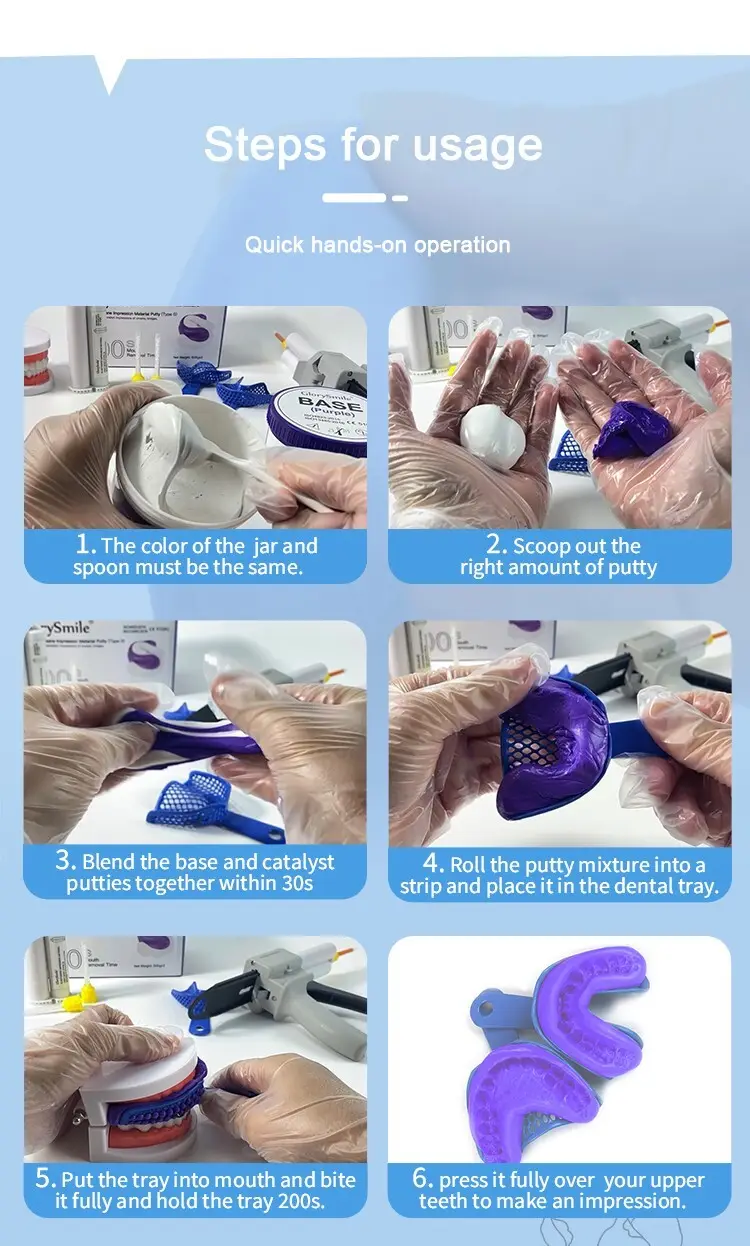 ODM high quality silicone putty impression material company for whitening teeth 3